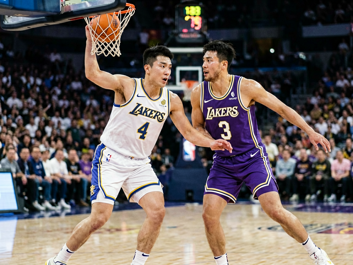 NBA季后赛激烈对抗画面